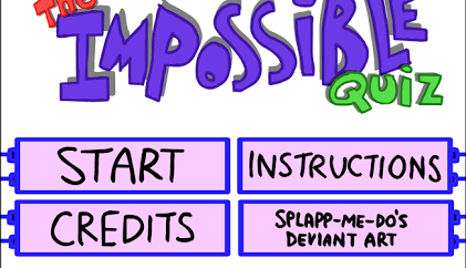 Screenshot of The Impossible Quiz available on the Drift Boss arcade hub catalog