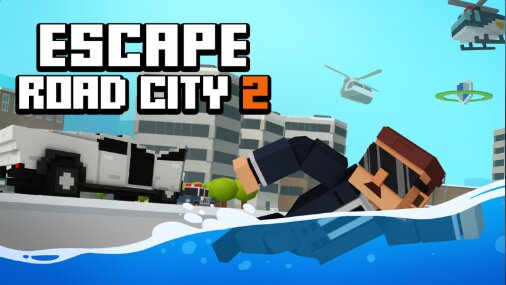 Screenshot of Escape Road City available on the Drift Boss arcade hub catalog